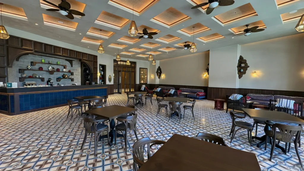 geometric cement tile design regnum carya otel